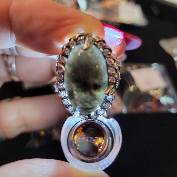 COPY - Black Jade Horse Head .925 Ring Size 7 - Picture 7 of 8